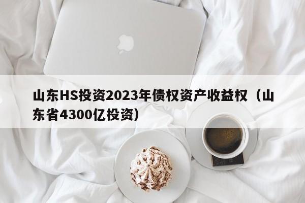 山东HS投资2023年债权资产收益权（山东省4300亿投资）